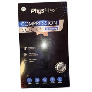 S/M 20-30mmHg Compression Socks for Improved Circulation & Reduced Swelling